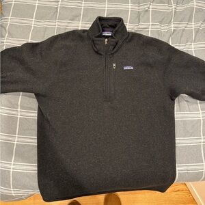 Men’s Black XL Patagonia ¼ Zip Sweater